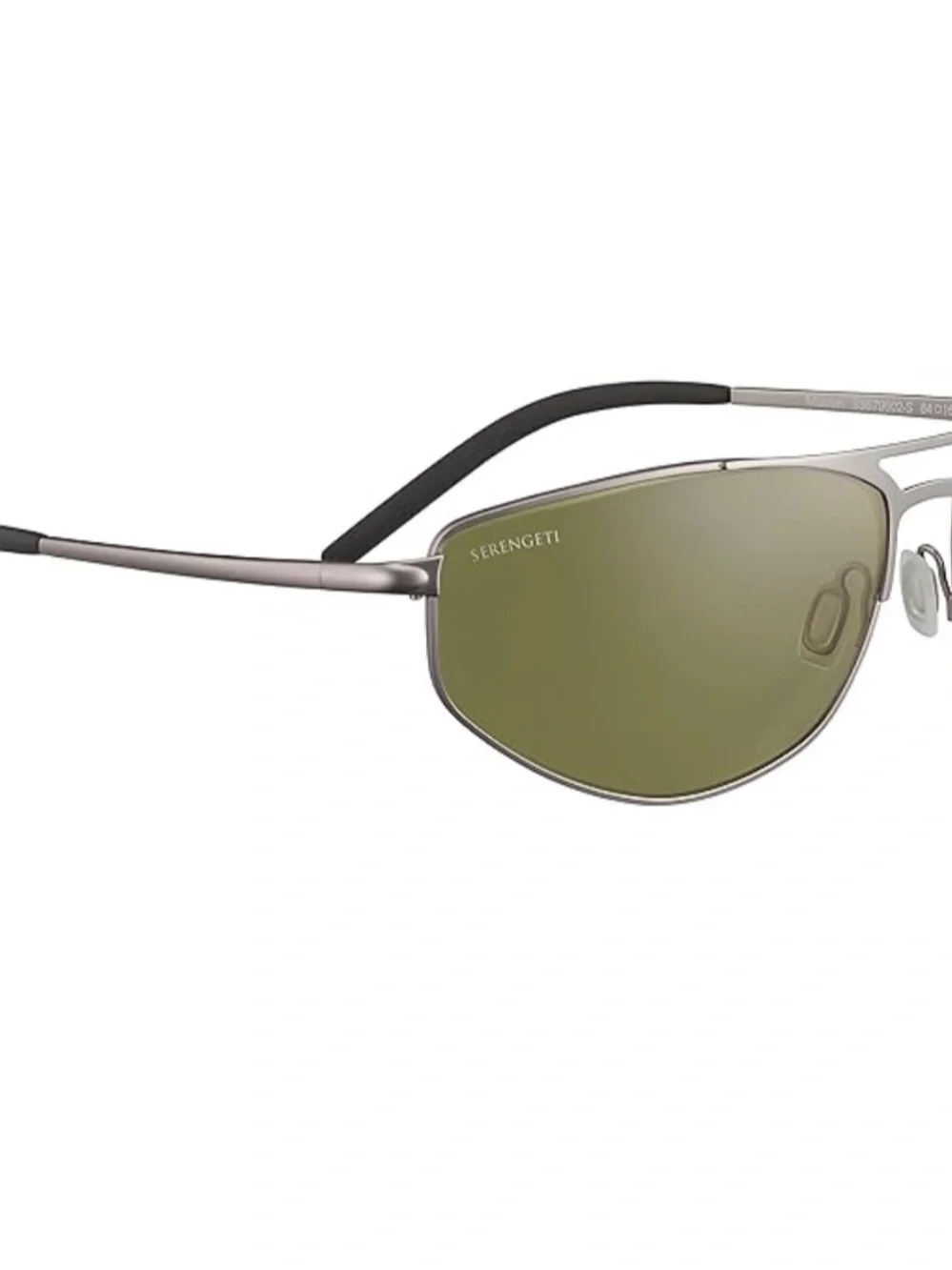 Serengeti Men's Sunglasses Case and Sunglasses - Gun Metal